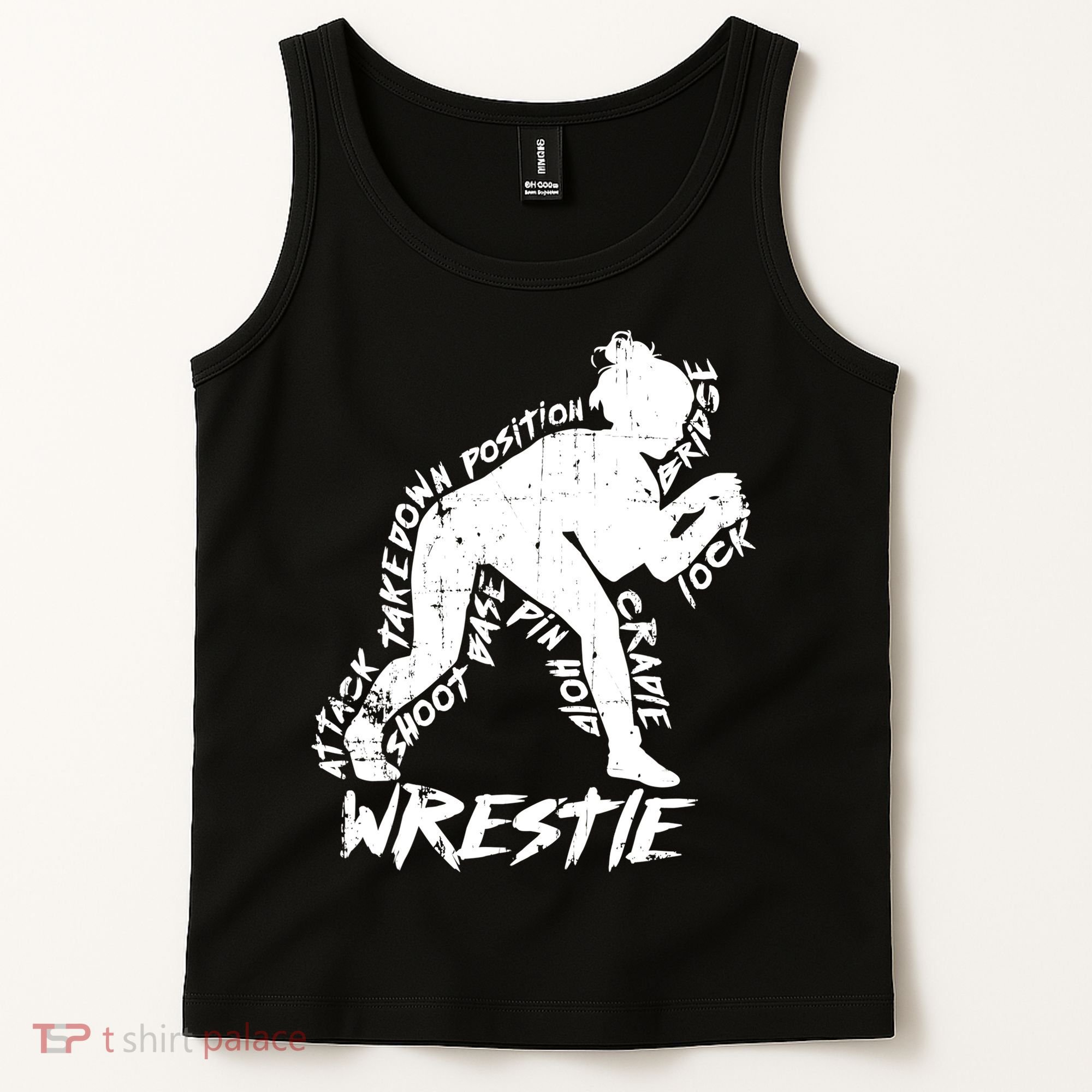 Cute High School Wrestling Gift For Mom Dad Gift For Girls Wrestling Gift Tank Top