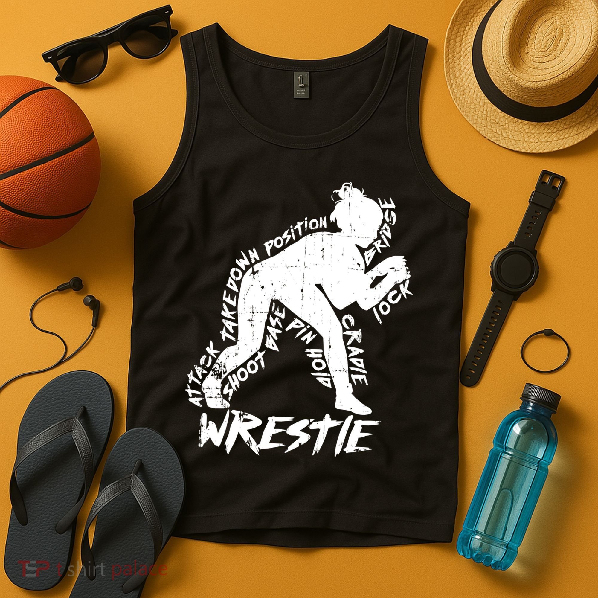 Cute High School Wrestling Gift For Mom Dad Gift For Girls Wrestling Gift Tank Top