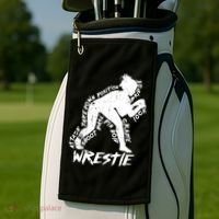 Cute High School Wrestling Gift For Mom Dad Gift For Girls Wrestling Gift Golf Towel thumb 2