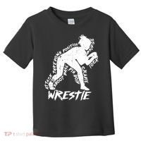 Cute High School Wrestling Gift For Mom Dad Gift For Girls Wrestling Gift Toddler T-Shirt thumb 0