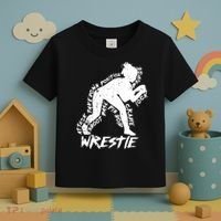 Cute High School Wrestling Gift For Mom Dad Gift For Girls Wrestling Gift Toddler T-Shirt thumb 3
