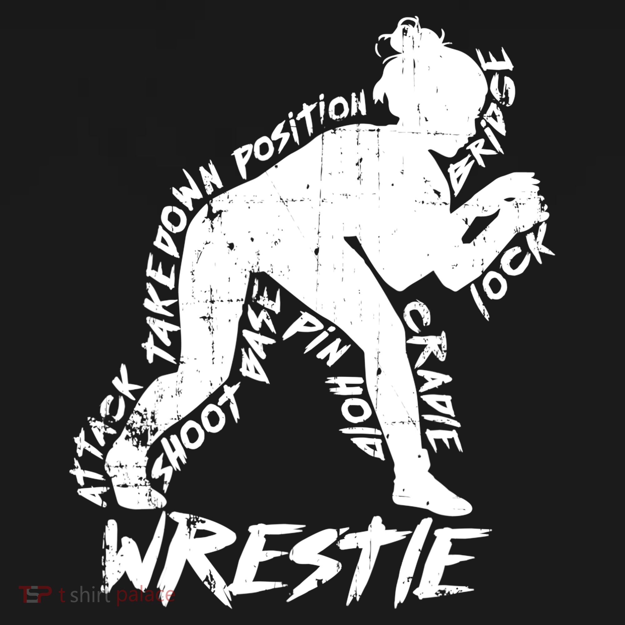 Cute High School Wrestling Gift For Mom Dad Gift For Girls Wrestling Gift Toddler T-Shirt