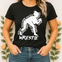 Cute High School Wrestling Gift For Mom Dad Gift For Girls Wrestling Gift Women's T-Shirt thumb 2