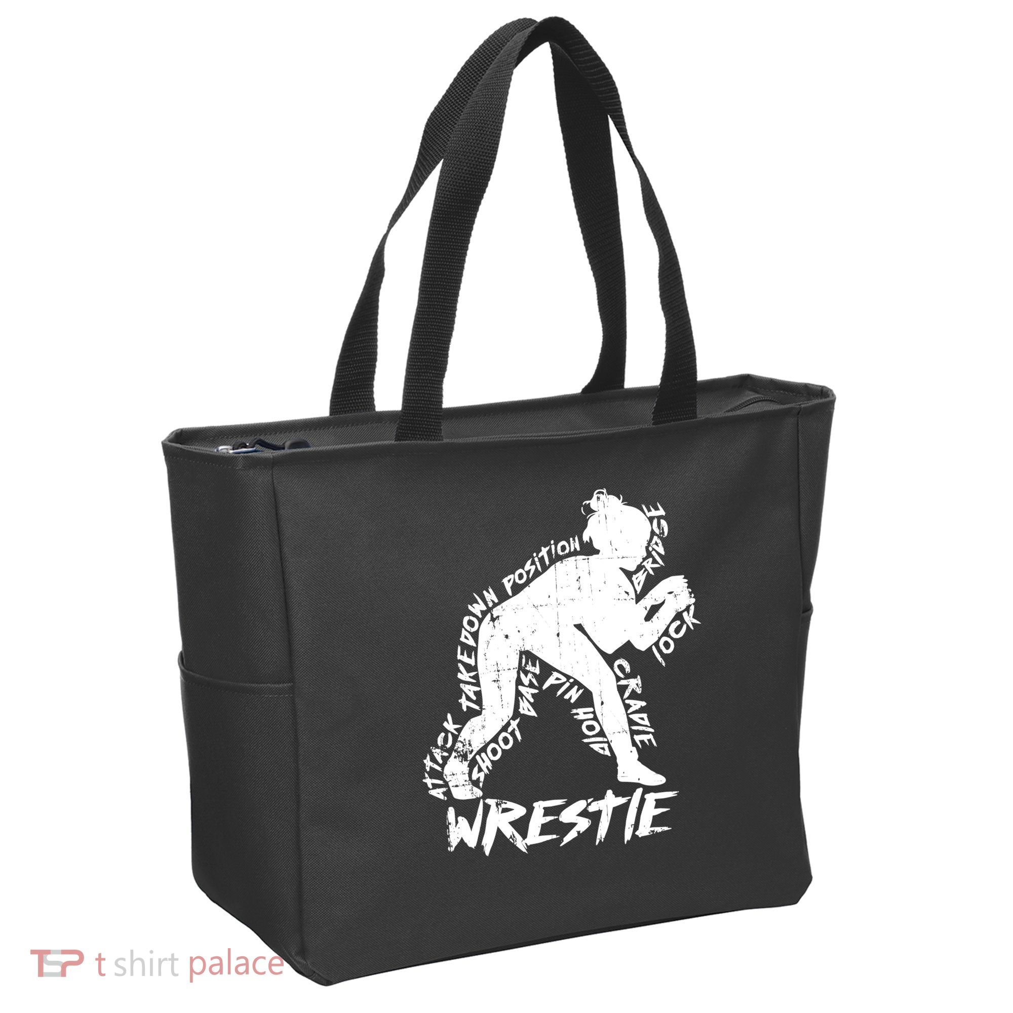Cute High School Wrestling Gift For Mom Dad Gift For Girls Wrestling Gift Tote Bag