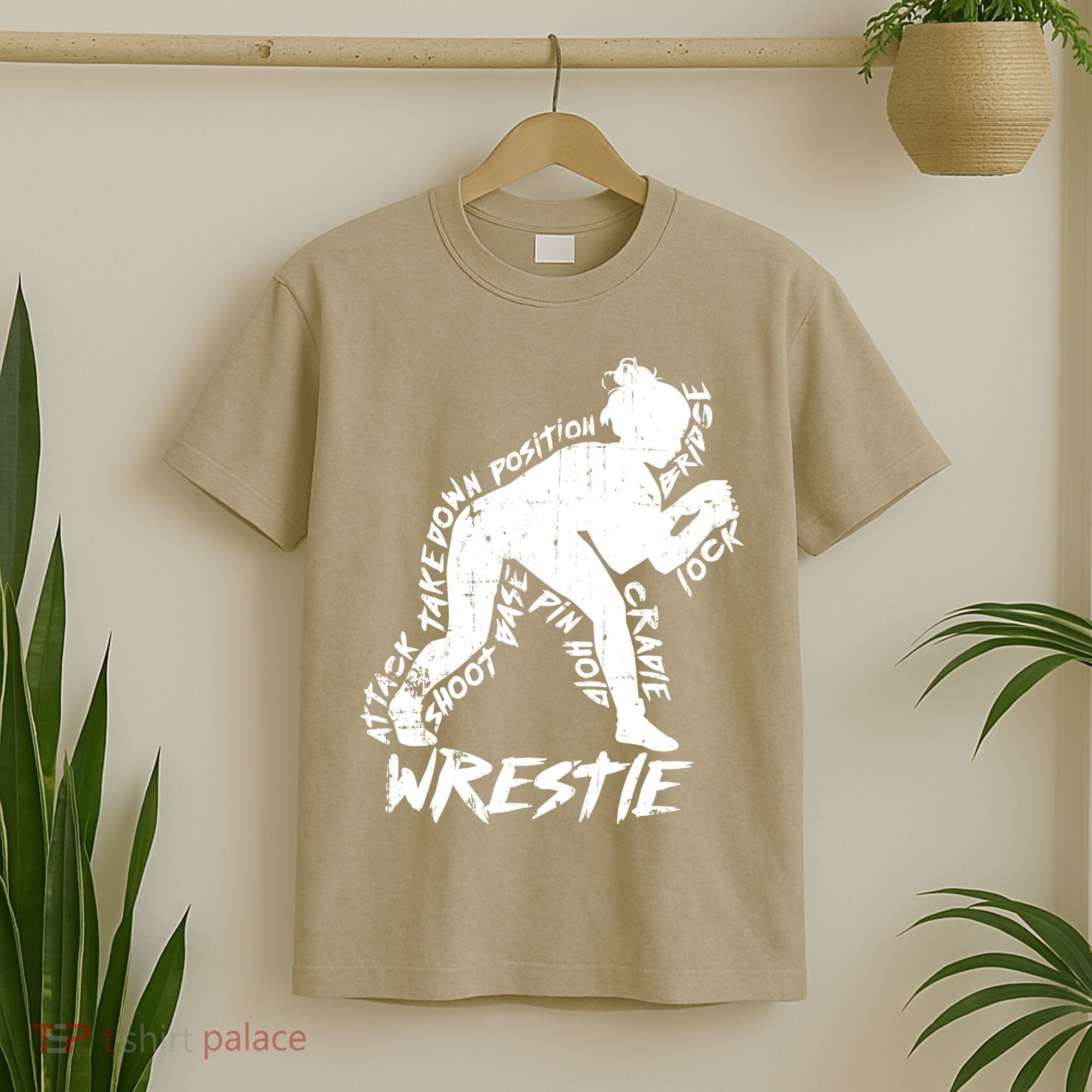 Cute High School Wrestling Gift For Mom Dad Gift For Girls Wrestling Gift T-Shirt