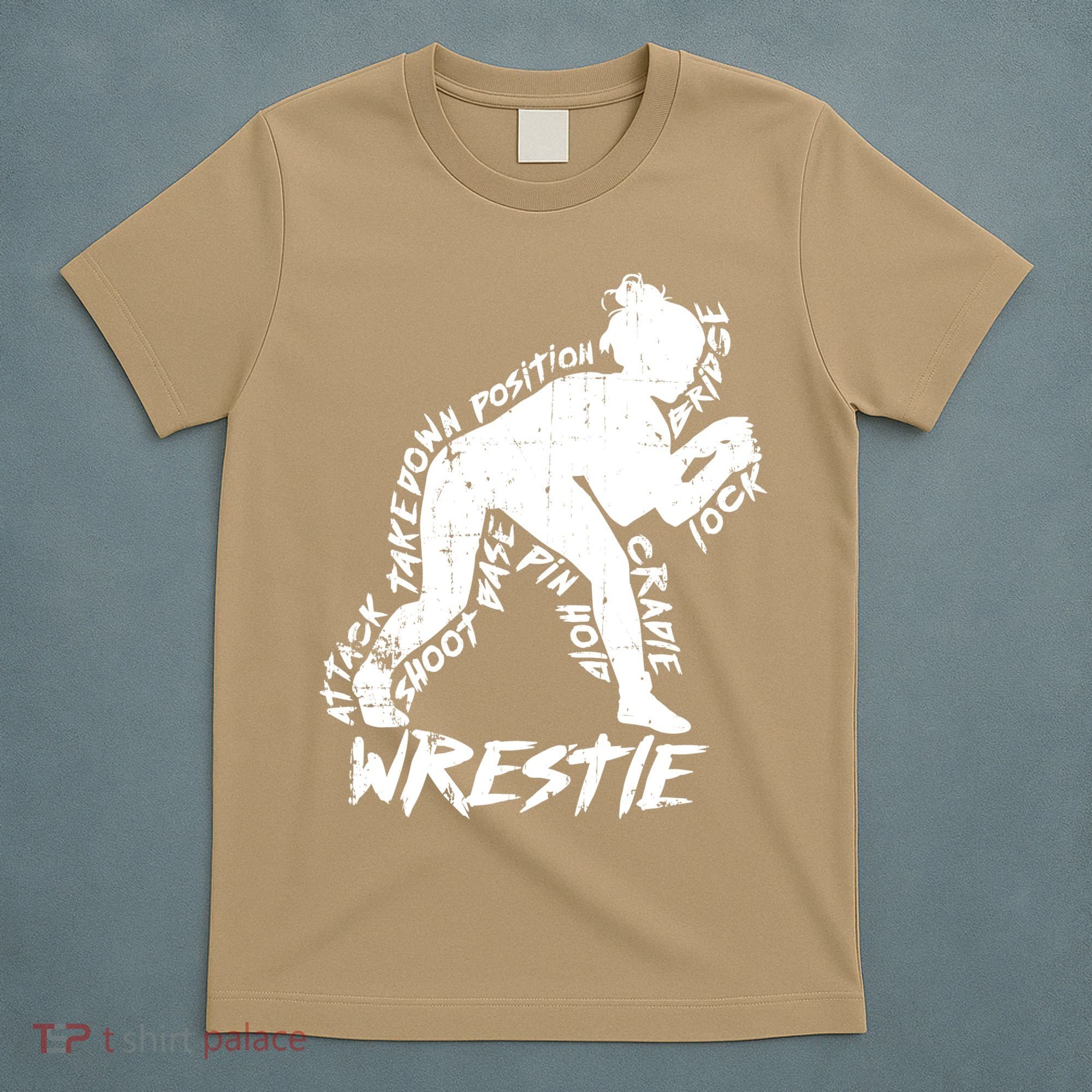 Cute High School Wrestling Gift For Mom Dad Gift For Girls Wrestling Gift T-Shirt