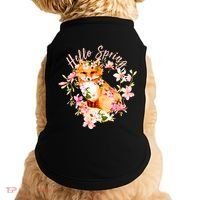 Cute Hello Spring Flower Fox Doggie Tank thumb 0