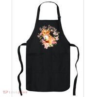 Cute Hello Spring Flower Fox Apron thumb 0