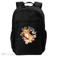 Cute Hello Spring Flower Fox Backpack thumb 0