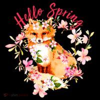Cute Hello Spring Flower Fox Coffee Mug thumb 5