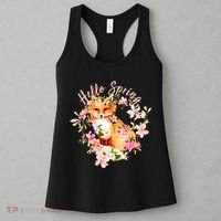 Cute Hello Spring Flower Fox Women's Tank Top thumb 3