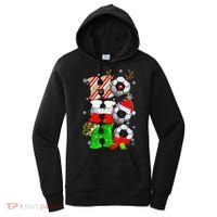 Christmas HoHoHo Santa Reindeer Soccer Pajama Gifts Women's Hoodie thumb 0