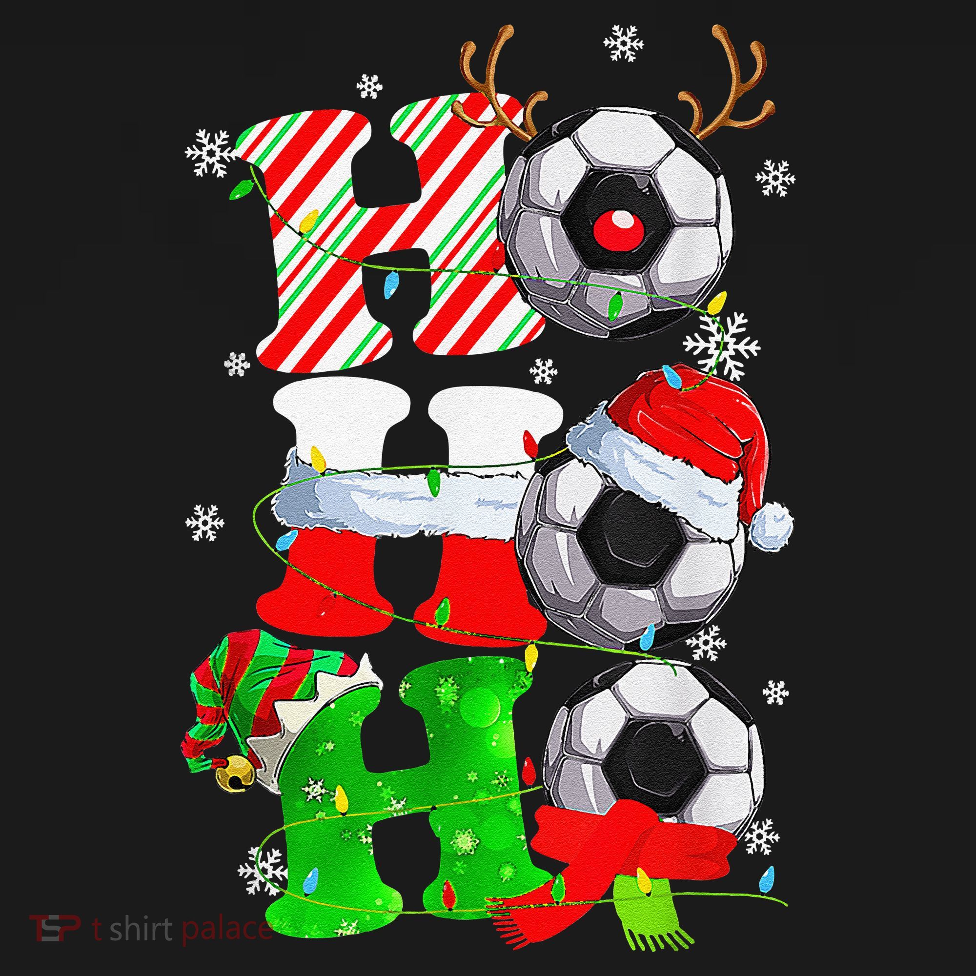 Christmas HoHoHo Santa Reindeer Soccer Pajama Gifts Women's Hoodie