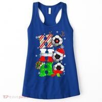 Christmas HoHoHo Santa Reindeer Soccer Pajama Gifts Women's Tank Top thumb 0