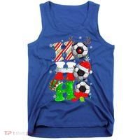 Christmas HoHoHo Santa Reindeer Soccer Pajama Gifts Tank Top thumb 0
