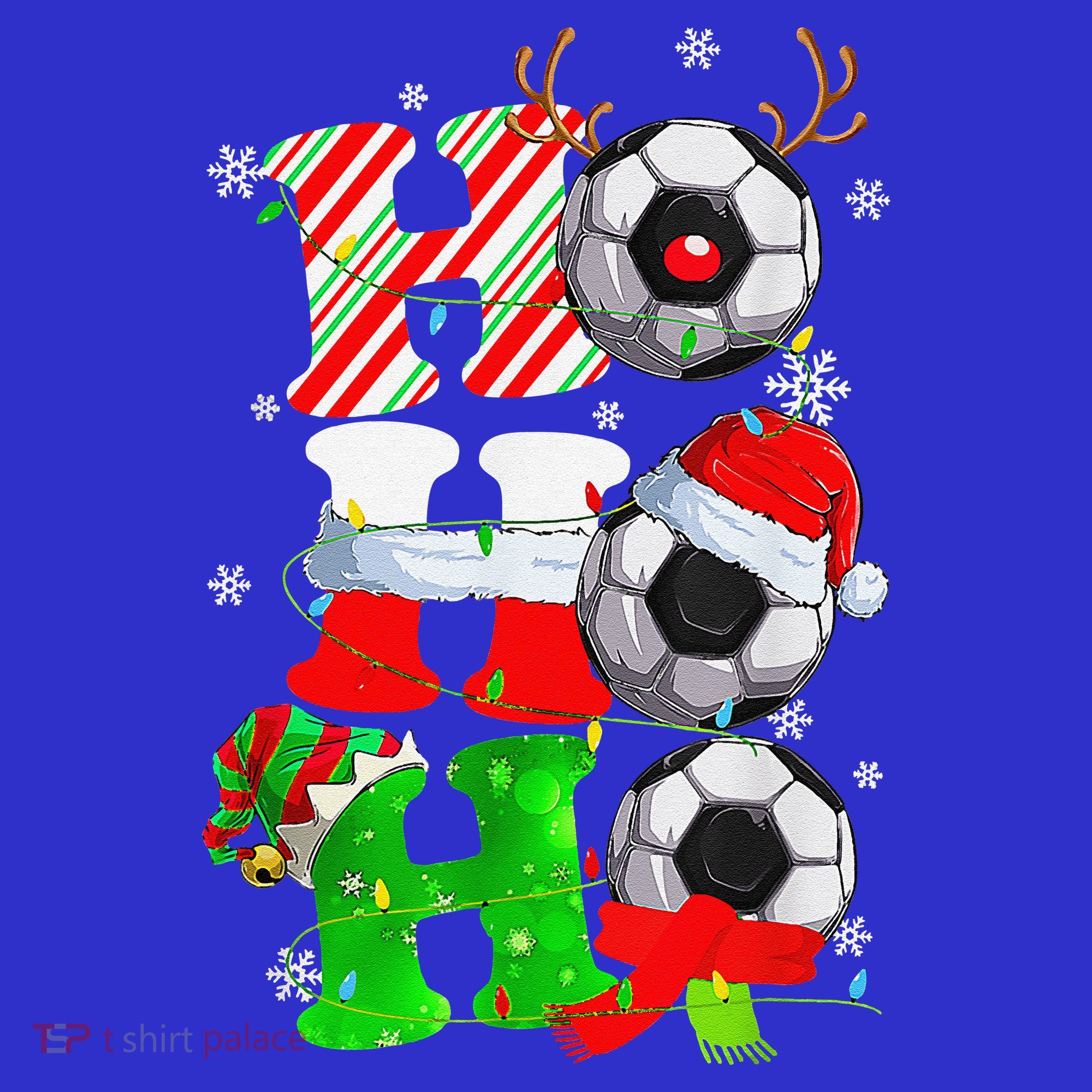 Christmas HoHoHo Santa Reindeer Soccer Pajama Gifts Tank Top