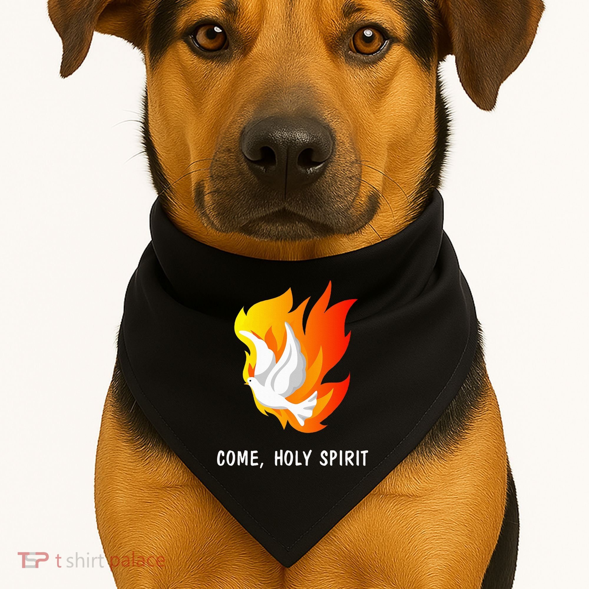 Come Holy Spirit USA-Made Doggie Bandana