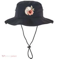 Cute Hedgehog Sleeping Hugging Flower Bucket Hat thumb 0