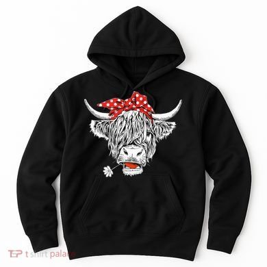 Cute Hairy Scottish Highland Cow Hoodie