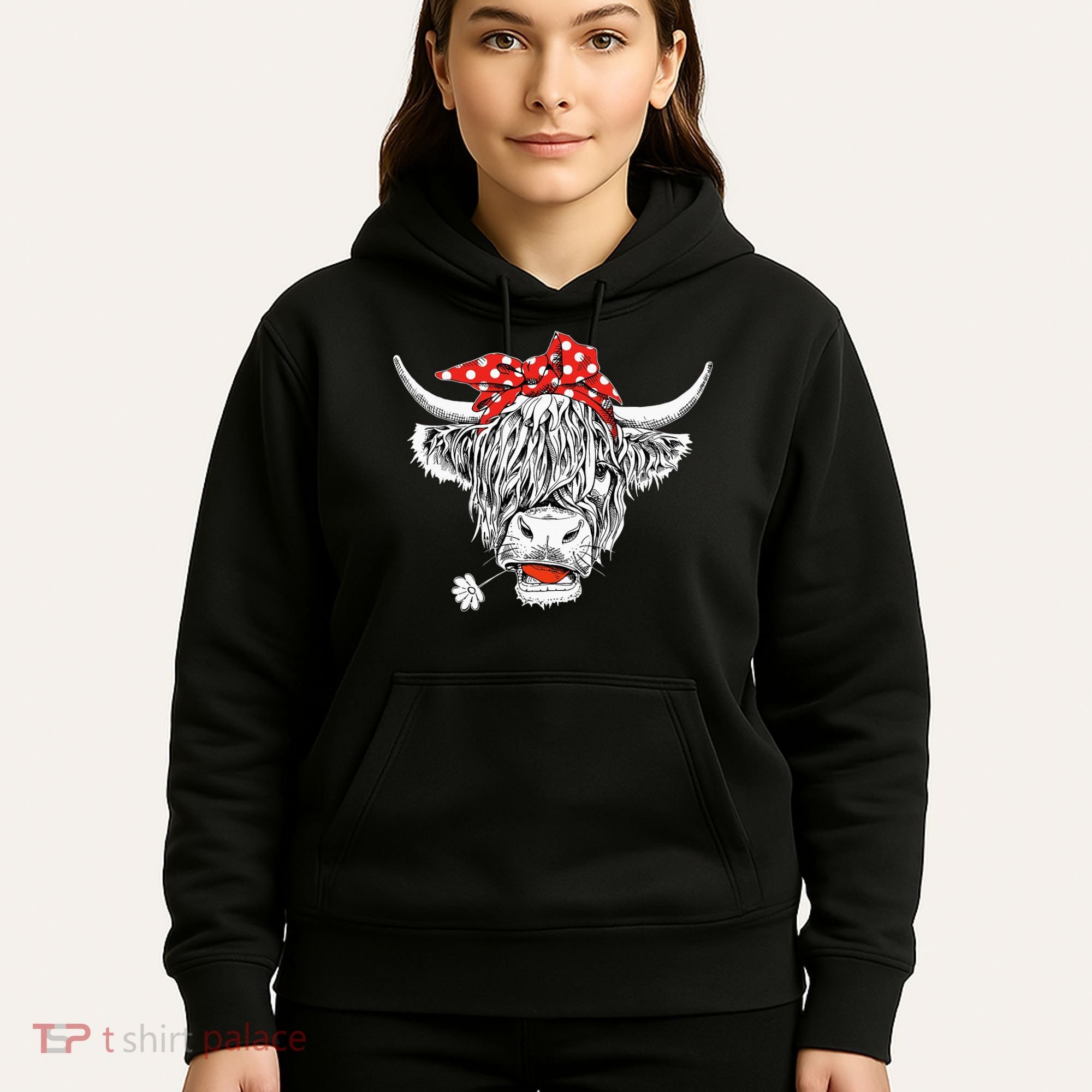 Cute Hairy Scottish Highland Cow Hoodie