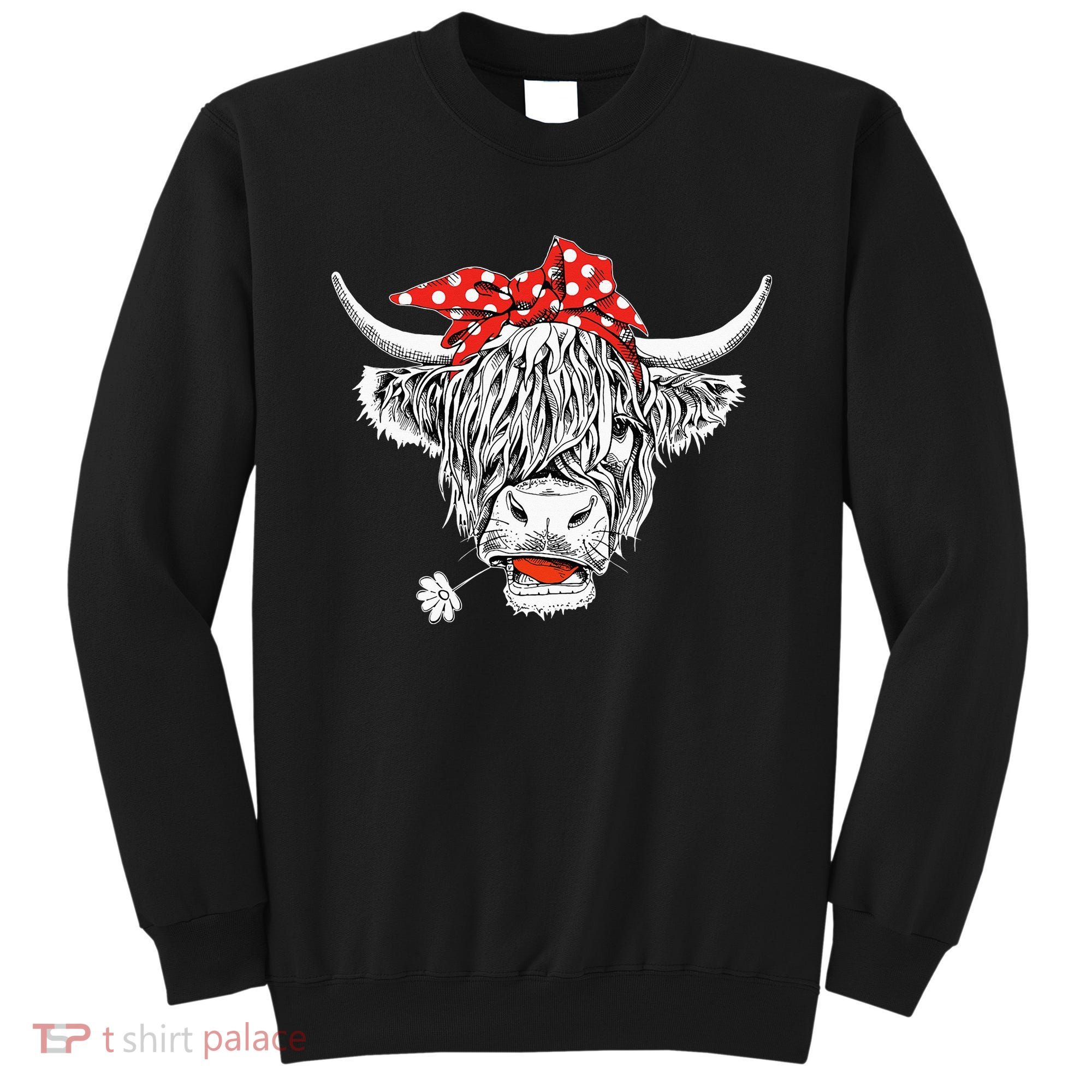 Cute Hairy Scottish Highland Cow Sweatshirt