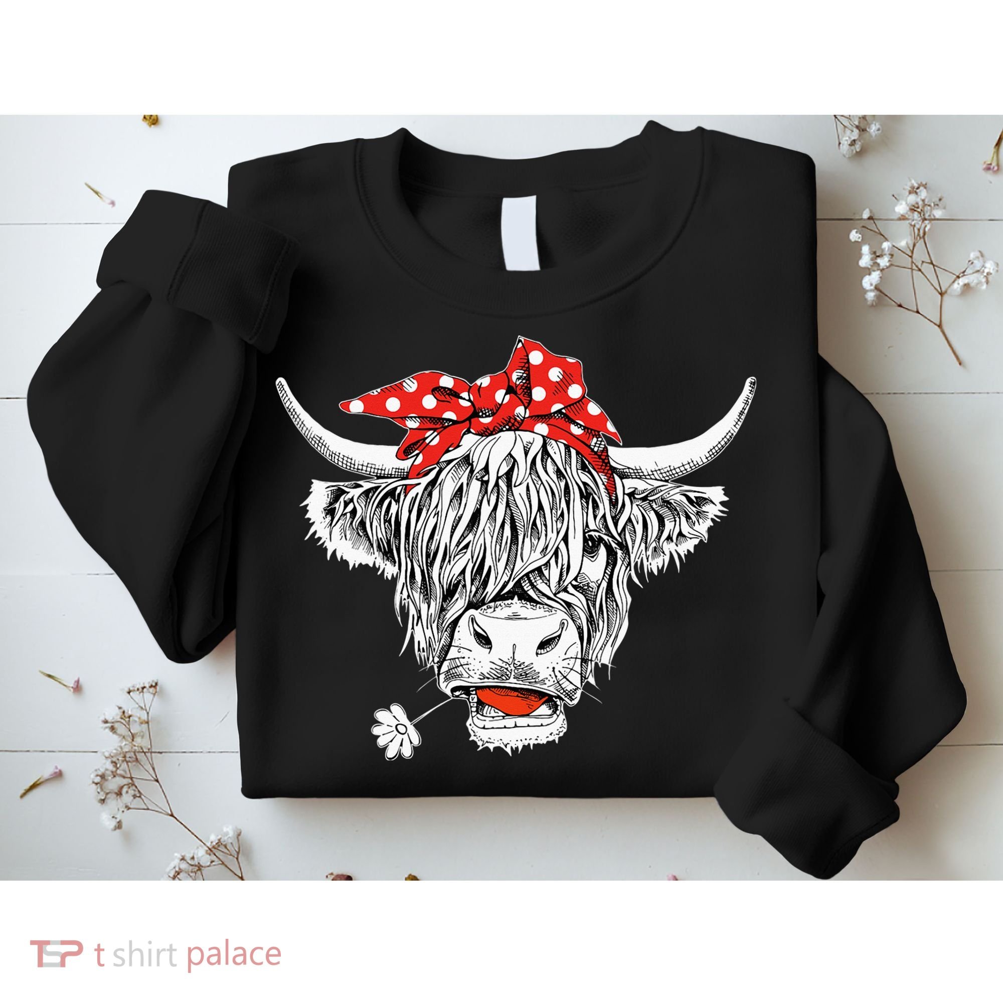 Cute Hairy Scottish Highland Cow Sweatshirt