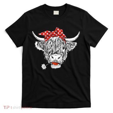 Cute Hairy Scottish Highland Cow T-Shirt