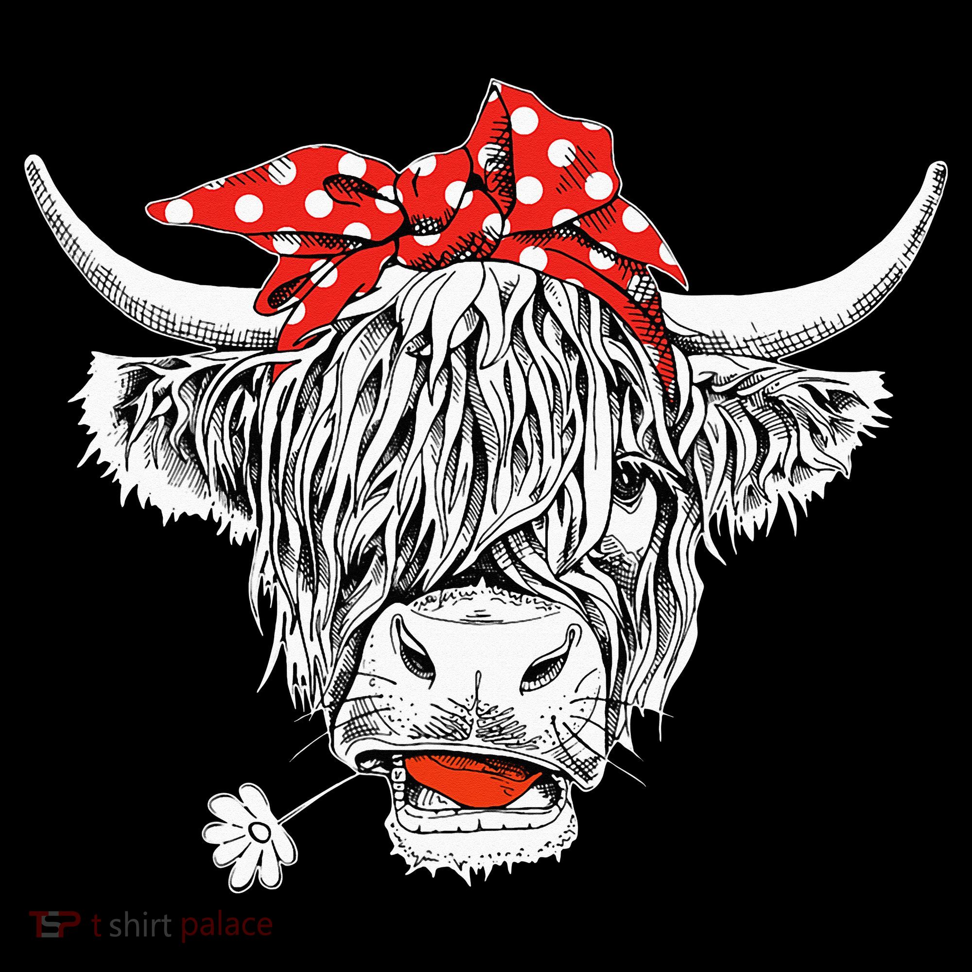 Cute Hairy Scottish Highland Cow Mousepad