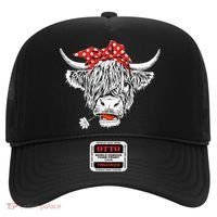 Cute Hairy Scottish Highland Cow Hat thumb 0