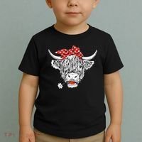 Cute Hairy Scottish Highland Cow Toddler T-Shirt thumb 2