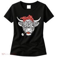 Cute Hairy Scottish Highland Cow Women's T-Shirt thumb 0