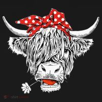 Cute Hairy Scottish Highland Cow Tote Bag thumb 4