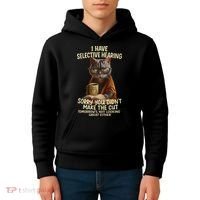 Cat Have Selective Hearing You Didnt Make Cut Funny 0lz3li Kids Hoodie thumb 4