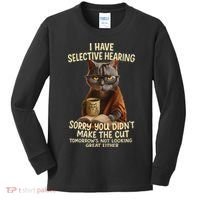 Cat Have Selective Hearing You Didnt Make Cut Funny 0lz3li Kids Long Sleeve Shirt thumb 0