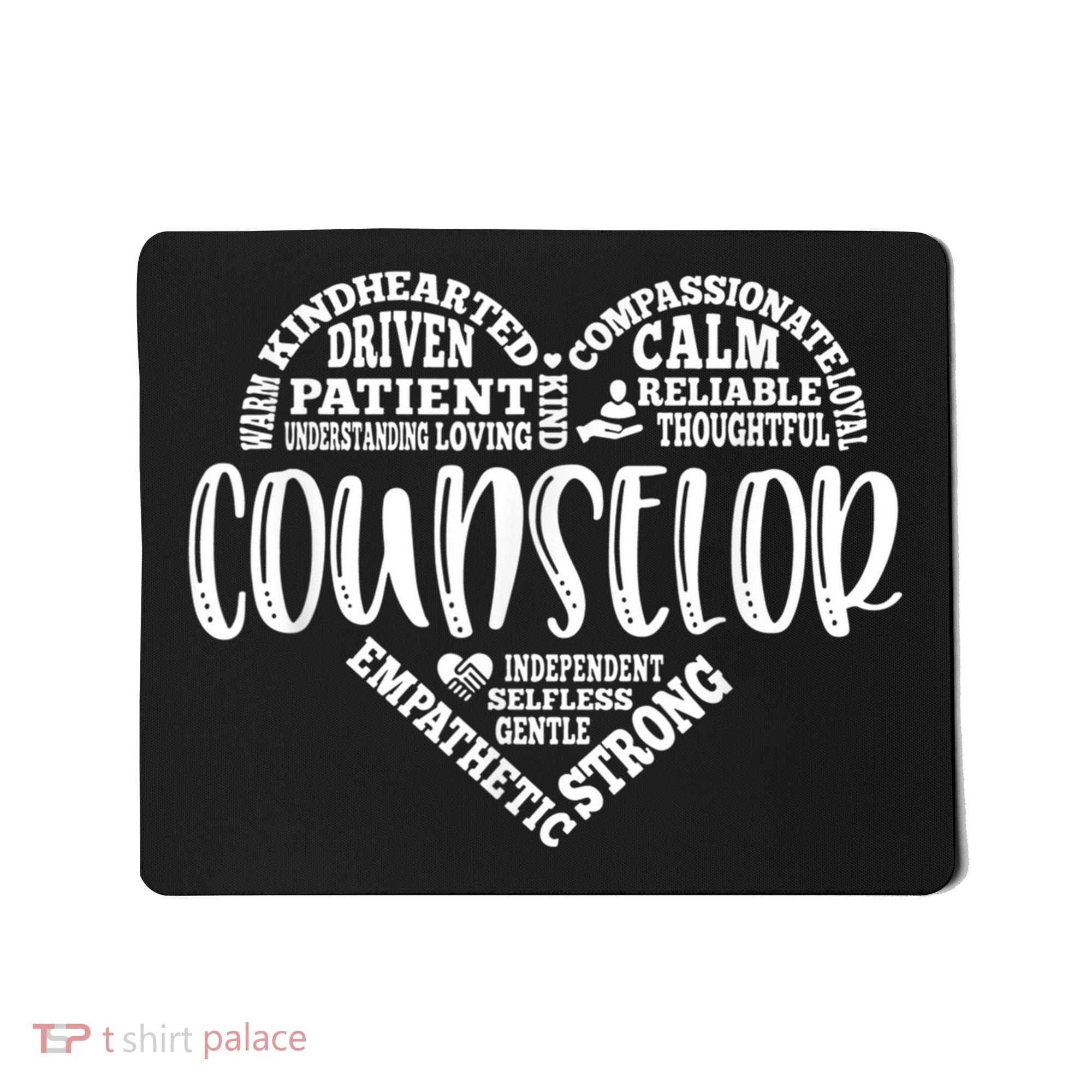 Counselor Heart School Counselor Guidance Schools Counseling Mousepad