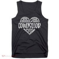 Counselor Heart School Counselor Guidance Schools Counseling Tank Top thumb 0