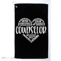 Counselor Heart School Counselor Guidance Schools Counseling Golf Towel thumb 0