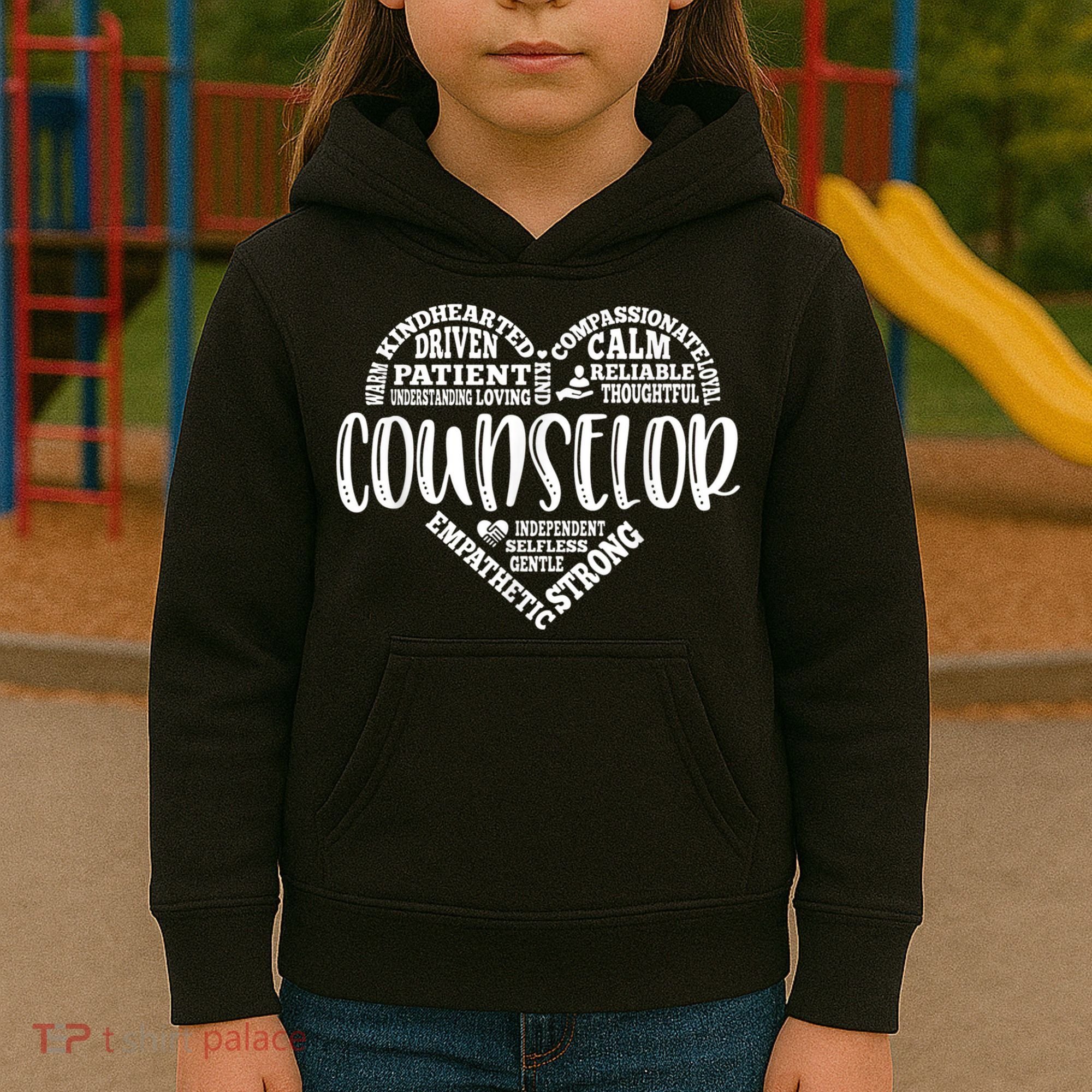 Counselor Heart School Counselor Guidance Schools Counseling Kids Hoodie
