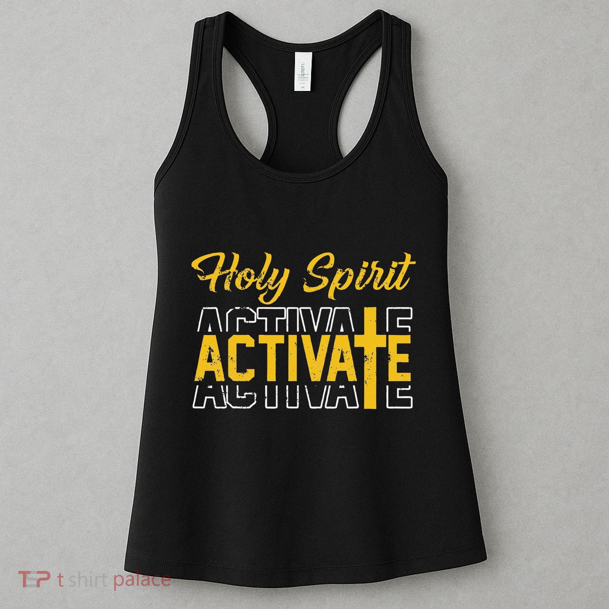 Christian Holy Spirit Activate Religious Jesus Saying Quote Women's Tank Top