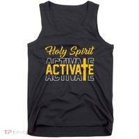 Christian Holy Spirit Activate Religious Jesus Saying Quote Tank Top thumb 0