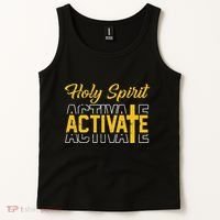 Christian Holy Spirit Activate Religious Jesus Saying Quote Tank Top thumb 2