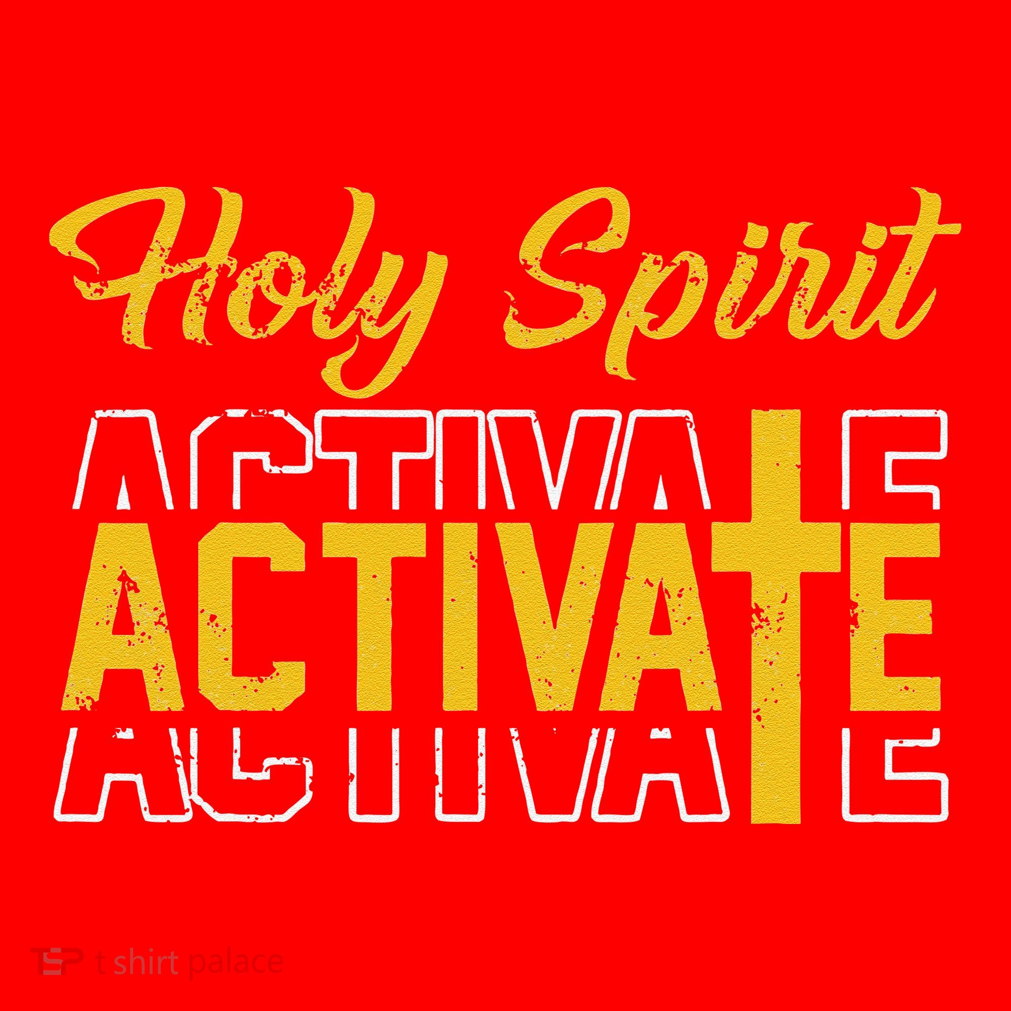 Christian Holy Spirit Activate Religious Jesus Saying Quote Santa Hat
