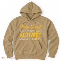 Christian Holy Spirit Activate Religious Jesus Saying Quote Hoodie thumb 0