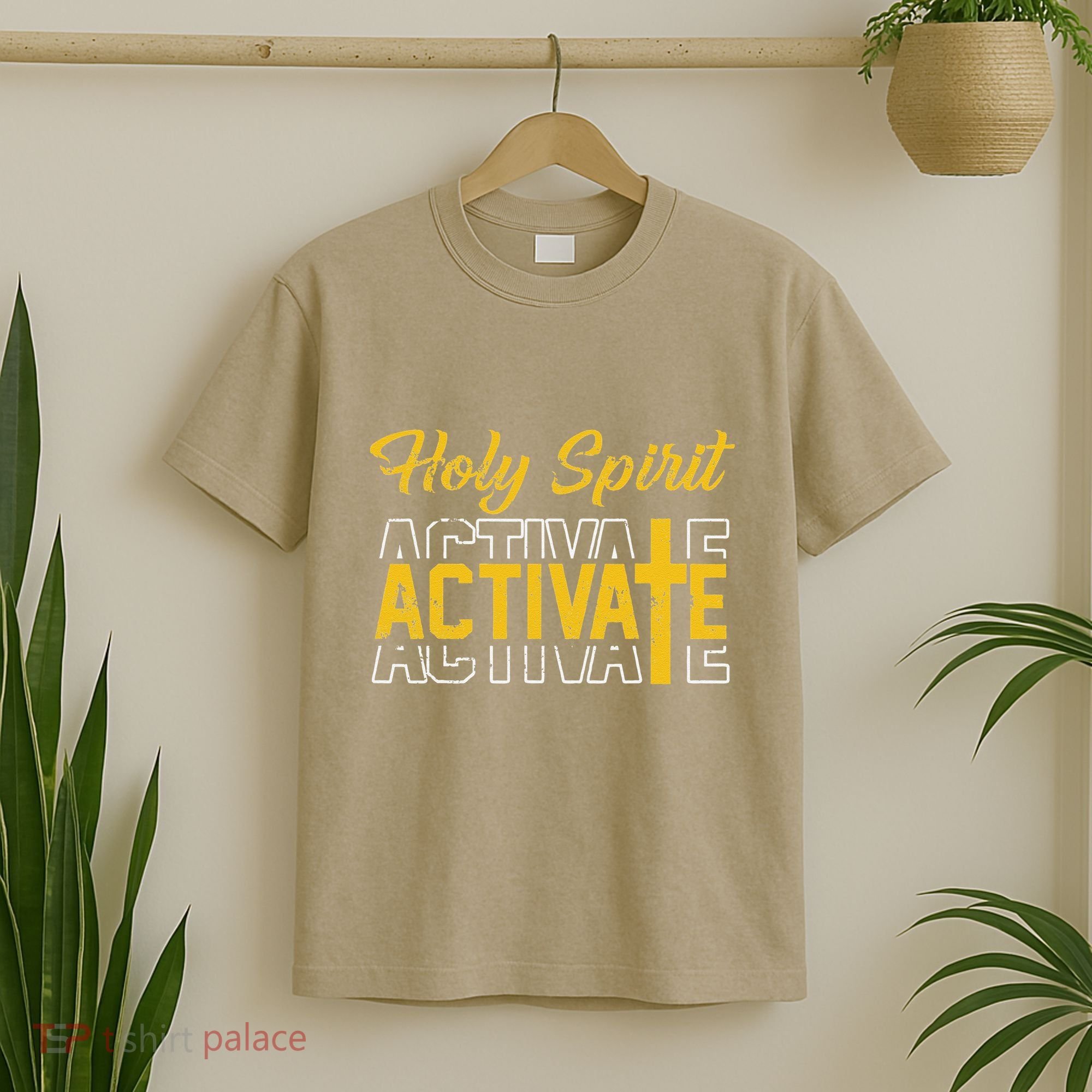 Christian Holy Spirit Activate Religious Jesus Saying Quote T-Shirt