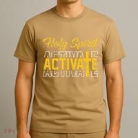 Christian Holy Spirit Activate Religious Jesus Saying Quote T-Shirt thumb 3