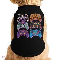 Cute Halloween Skeleton Zombie Gaming Control Gamer Doggie Tank thumb 0