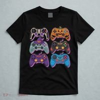 Cute Halloween Skeleton Zombie Gaming Control Gamer T-Shirt thumb 5