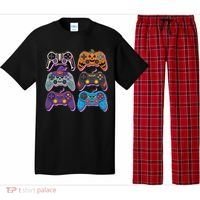 Cute Halloween Skeleton Zombie Gaming Control Gamer Pajama Set thumb 0