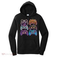 Cute Halloween Skeleton Zombie Gaming Control Gamer Women's Hoodie thumb 0
