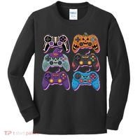Cute Halloween Skeleton Zombie Gaming Control Gamer Kids Long Sleeve Shirt thumb 0